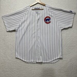 Vintage 90s Genuine Merchandise Starter Chicago Cubs Walking Bear Jersey Size XL